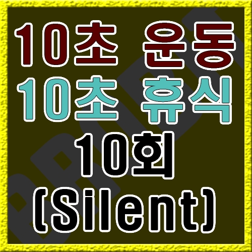 10초 운동 10초 휴식 [음악없음]