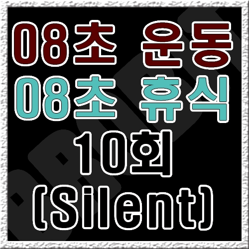 08초 운동 08초 휴식 [음악없음]