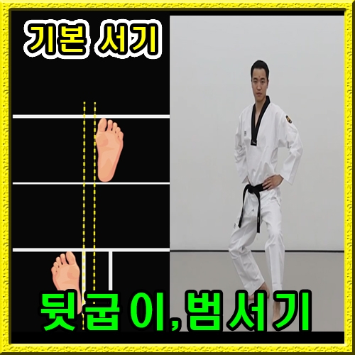 기본서기 (뒷굽이 + 범서기) 연습